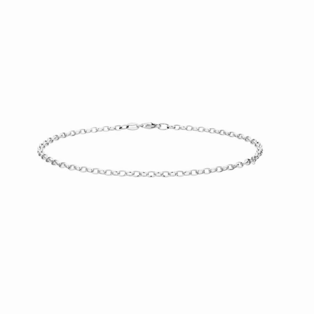 SILVER ROLO ANKLET