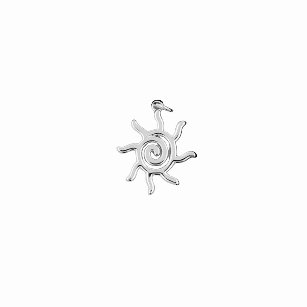 SILVER SUNSHINE CHARM